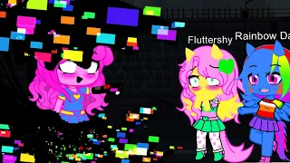 Pibby Pinkie vs. Fluttershy, Rarity and Rainbow Dash