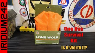 Lone Wolf 1 Person 1 Day Emergency Survival Kit