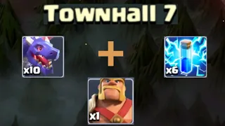 [TH7 DRAGON/LIGHTNING SPELL Attack] town hall 7 3star Attack Strategy in Clash Of Clans