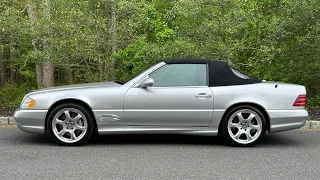 2002 Mercedes-Benz SL600 Silver Arrow V12 Soft-Top operation and interior video 5/9/24