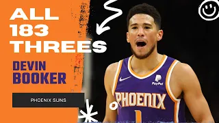 Devin Booker ALL 183 Three-Pointers From 2021-22 NBA Regular Season | King of NBA