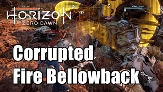 Horizon Zero Dawn Corrupted Zones - How to kill Corrupted Fire Bellowback