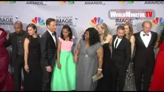 Cast of ABC's hit Drama 'Scandal' backstage at The 44th NAACP Image Awards