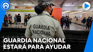 6 mil elementos de la Guardia Nacional son desplegados en instalaciones del Metro de la CDMX