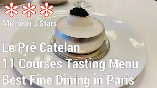 Paris 3 Michelin star at Le Pré Catelan 11 Course Tasting menu Fine Dining France €262pp ($286pp)