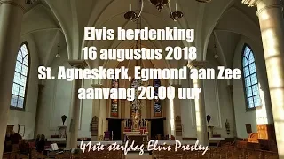 Elvis herdenking in kerk Egmond - Elvis Memorial in Dutch Church