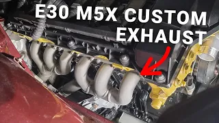 BMW E30 M52 Swap Exhaust Pipe [BMConversions Manifolds + Scorpion 325i Muffler] & DIY Cerakote | 049