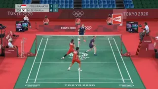 Semi-finals of Women's Doubles 🏸 Badminton Indonesia VS Korea Match |Tokyo Replays
