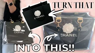 How To Turn A Luxury Shopping Bag Into A Handbag | DIY Shopping Bag To Handbag | The Craf-T Home