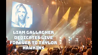 Liam Gallagher Dedicates Live Forever to Taylor Hawkins - Royal Albert Hall March 26 2022  SUBTITLES