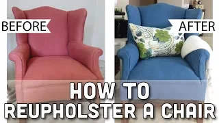 HOW TO REUPHOLSTER A CHAIR | THE LOOK FOR LESS