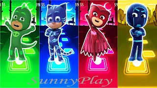 Pj Masks: Gekko 🆚 Catboy 🆚 Owlette 🆚 Night Ninja 🎶 Tiles Hop EDM Rush