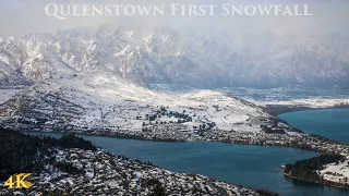 Queenstown First Snowfall Winter 2021 | Shotover to Queenstown City Centre | New Zealand Driving 4K