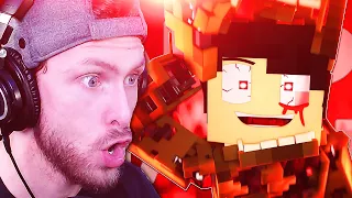 Vapor Reacts to FNAF SONG AFTON FAMILY REMIX Minecraft Music Video by UnrealAnimatics!