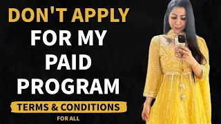 Don't Apply For My PAID Weight Loss Program/Services | Terms & Conditions - Suman Pahuja |Fat to Fab