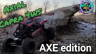 Axial capra 4ws axe edition. Liz, wyatt and I take it to Crawler County for its first run as an axe