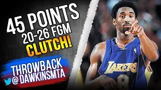 Kobe Bryant UNREAL PERFORMANCE 2000.12.21 at Rockets - CLUTCH 45 Pts, NASTY Moves, 20-26 FGM!