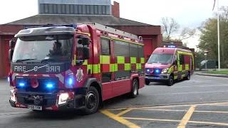 Ashton Technical Response Unit Turnout from Leigh - Greater Manchester Fire & Rescue Service