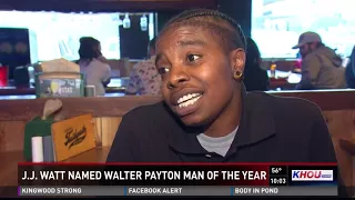 JJ Watt wins Walter Payton Man of the Year Award