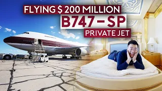 Flying $200 Million Boeing 747-SP Private Jet ALONE