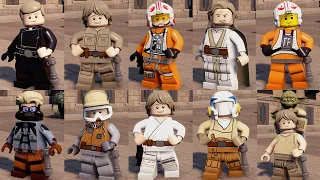 All Luke Skywalker Characters in LEGO Star Wars The Skywalker Saga (2023 Update)