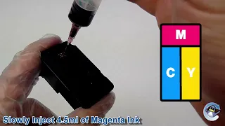 How to Refill Canon CL-546XL (8288B004) Tri-Colour High Capacity Ink Cartridge