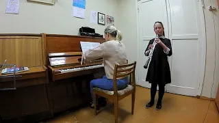 Oboe solo from "Swan Lake" by Tchaikovsky. Mila Korchagina, 10 years old, 1 year oboe practicing