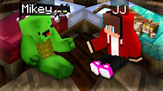 POOR MIKEY VS RICH JJ HOUSE INSIDE BED SURVIVAL BATTLE IN MINECRAFT (Maizen house build challenge)