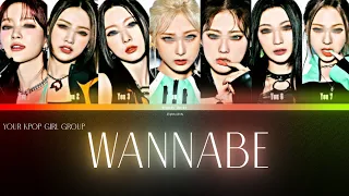 Itzy Wannabe (있지) // (lycris color coded) Your kpop girl group / 7 membres