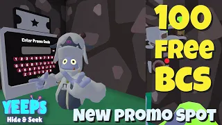 100 FREE BCs (Yeeps: Hide & Seek) New Code & Promo Machine Spot