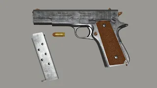 Colt 1911 - 3d модель