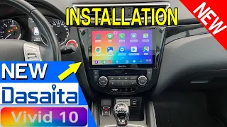 2022 New Dasaita Vivid 10 Android Auto Carplay DAB Installation on Nissan Qashqai Nissan Xtrail