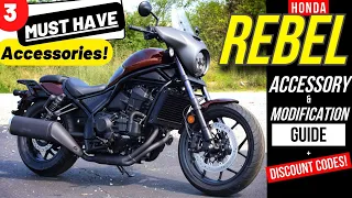 New Honda Rebel 1100: 3 Must Have Accessories with Discount Codes!