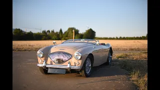 A day in the sun with a Coronet Cream 1954 Austin Healey BN1