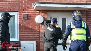 Early morning raids in Chester and Merseyside