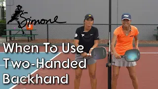 Coach Catherine | When To Use a Two Handed Backhand