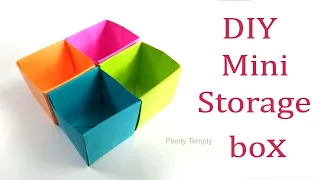 Paper Craft Mini paper storage box/Paper Craft Easy/Easy Paper Craft / Craft Ideas With Paper