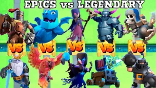 EPICS vs LEGENDARY- WHICH IS BETTER QUALITY | 5 vs 5 | CLASH ROYALE OLYMPICS