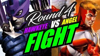 Round 4: Hawkeye VS Angel (Avengers VS X-Men)