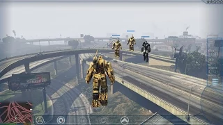 GTA V PC - Ironman Enemy and Ally features + Hammer Drone armor