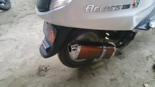 Flamethrower SUZUKI ACCESS 125 cc X edition (2016) costum muffler (patake )