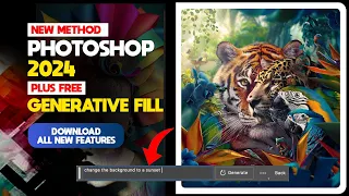 Fresh Method! How to Download Photoshop 2024 for FREE | Generative Fill