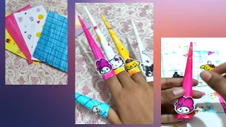 DIY Sanrio paper nails | How to make Sanrio nail | Paper nails