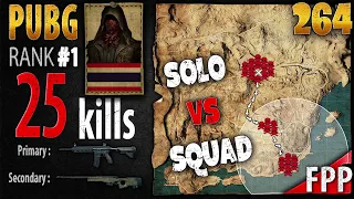 PUBG Rank 1 - DarkknighT 25 kills [SEA] Solo vs Squad FPP - PLAYERUNKNOWN'S BATTLEGROUNDS