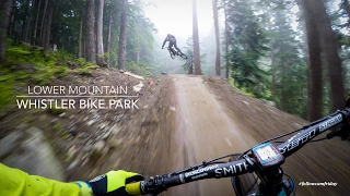 Mountain Biking the lower Whistler Bike Park