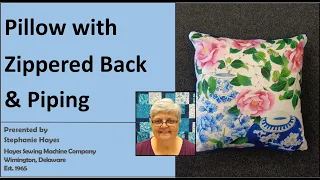 How to Make a Zippered Pillow With Piping