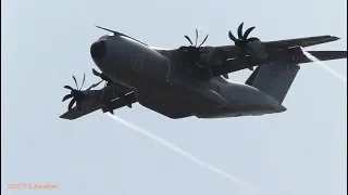 German AF Airbus A-400M Atlas 2X Flyby Texel Airshow 2018 (EHTX)