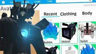 MAKING SKIBIDI TOILET UPGRADED TITAN CAMERA MAN a ROBLOX ACCOUNT