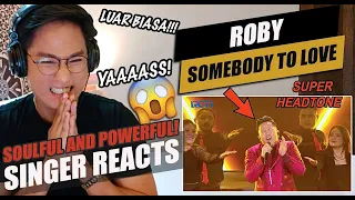 ROBY - SOMEBODY TO LOVE (QUEEN) | X FACTOR INDONESIA 2021 | SINGER REACTION
