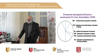 Теория контекстного образования как концептуальная основа реформы обучения и воспитания